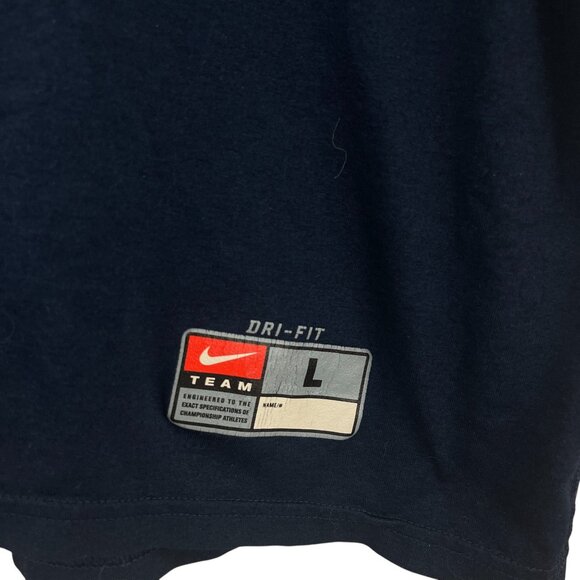Nike Dri-Fit Team Tee Shirt Penn State Logo Navy Blue L Short Sleeve Casual - Picture 5 of 6